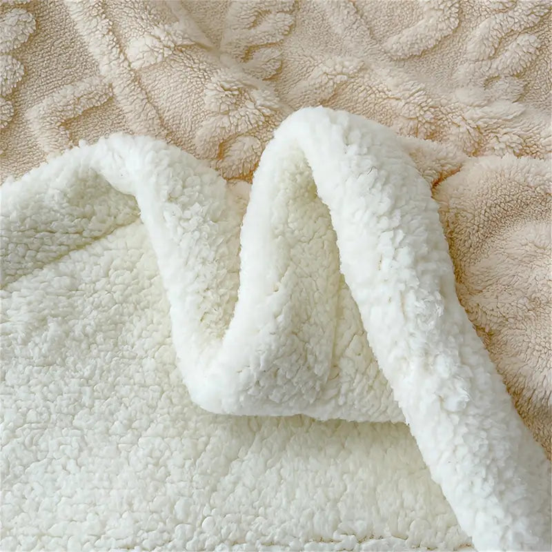 Cobertor Manta Glamour Casal Dupla Face com Sherpa